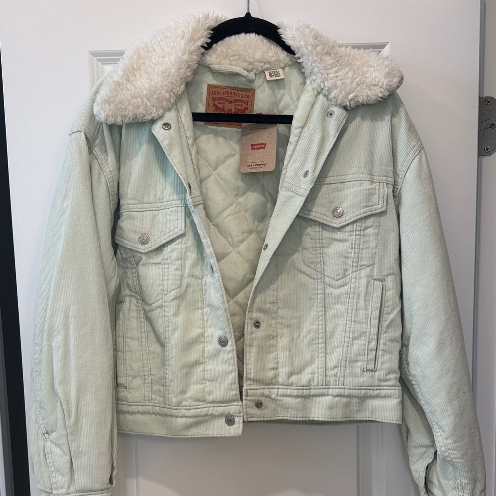 Levi's Womens baby cropped trucker jacket